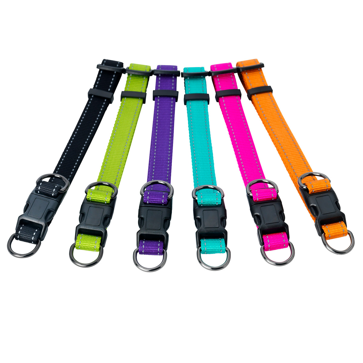 Nylon halsband Iris, ställbart