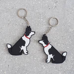 Jättesöt nyckelring! - med border collie