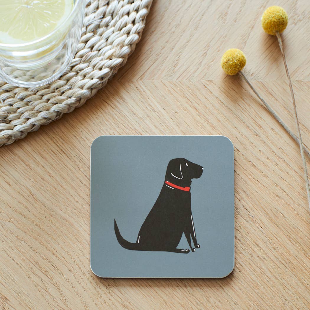 Underlägg - Svart Labrador