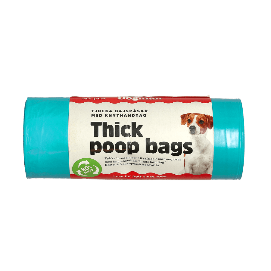Bajspåsar med handtag Turkos