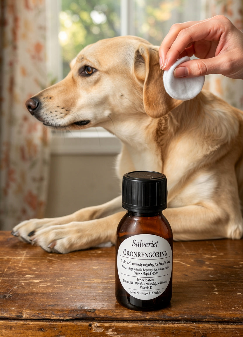 Öronrengöring – handgjord för hund och katt, 100 ml