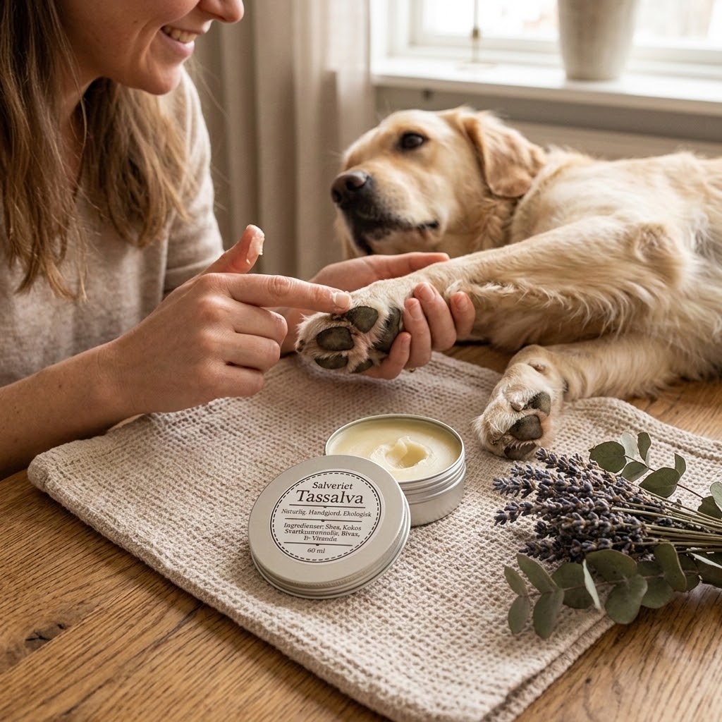 Handgjord tassalva med bivax för hund, 60 ml