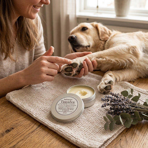 Handgjord tassalva med bivax för hund, 60 ml