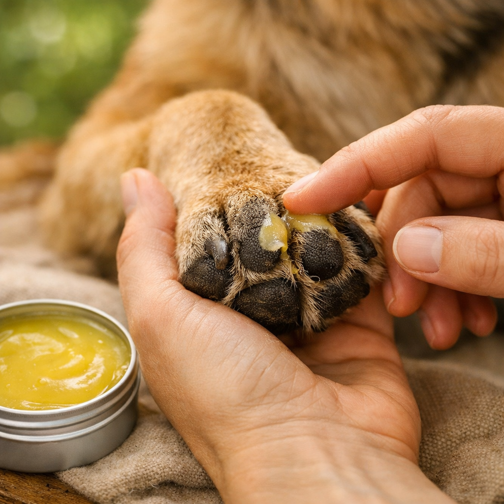 Handgjord tassalva med bivax för hund, 60 ml